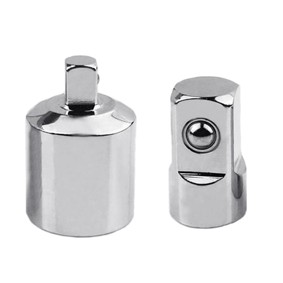 Tibvox Ratchet Socket Adapter Reducer Converter 1/2" to 1/4" 1/4" to 1/2" Stainless Steel Sockets for Construction