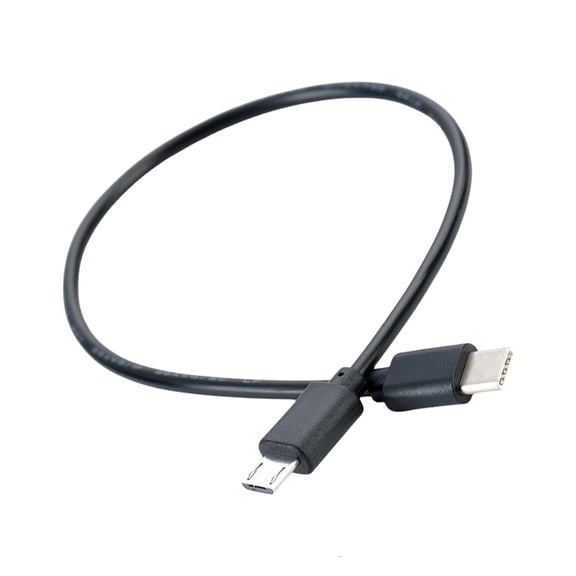 Tibvox Reliability Short USB C To Micros USB Cable, Supports OTG, Fast Data And Charging Cable For Daily Use USB C Adapter Cord
