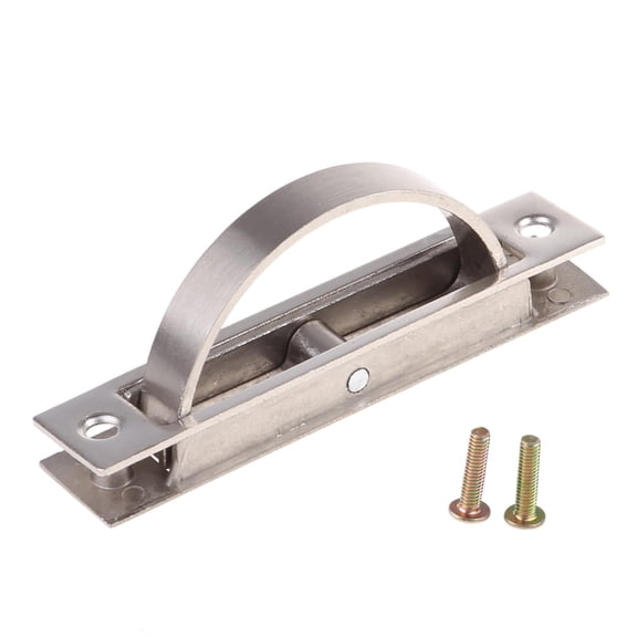 Tibvox Rotatable Hidden Handles Modern Cupboard Edge Pulls Zinc Alloy Drawer Door Handle Kitchen Cabinet Mount Finger Pulls