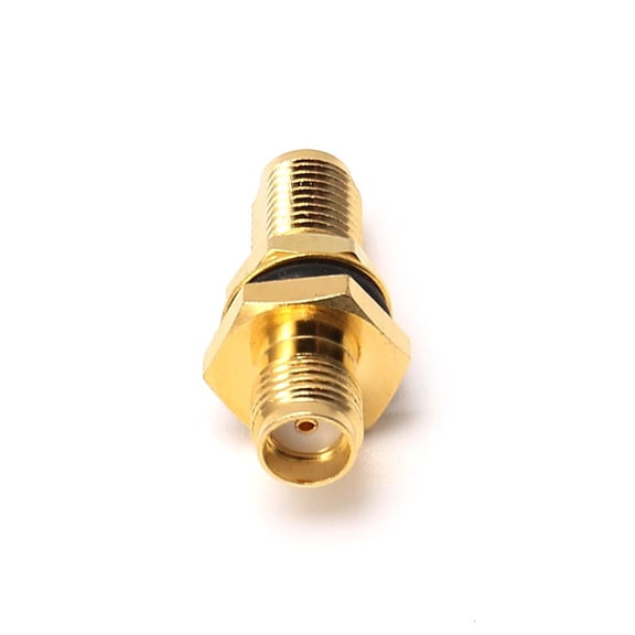 Tibvox SMA Female Jack RF Connector Straight Coaxial Converter Adapter Panel Mount O-Ri