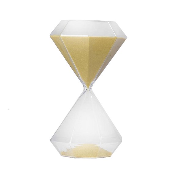 Tibvox Sand Timer 5 Min Hourglasses Small Sand Clock Watch,Glass Sandglasses for Office Game Kid Classroom Kitchen Cooking