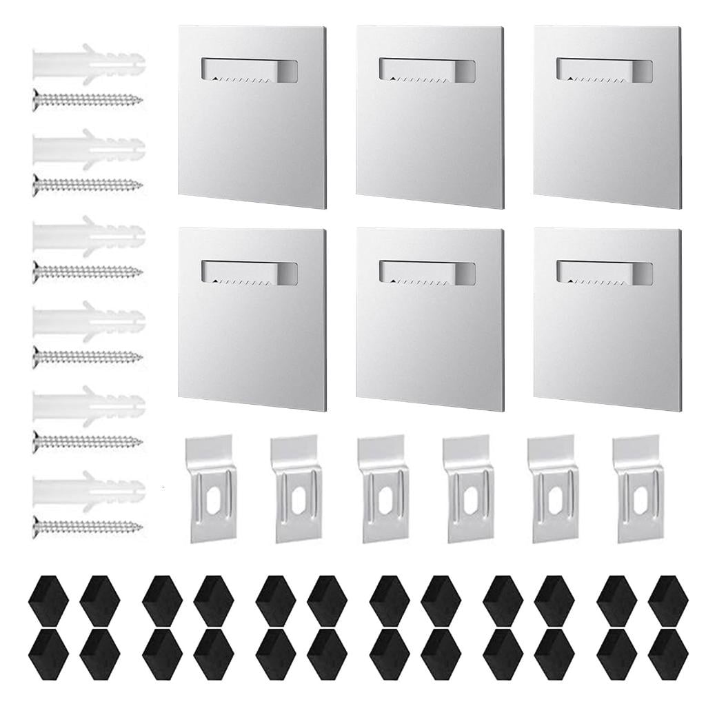 Tibvox Sawtooth Adhesive Picture Hanger Picture Hanging Plate Self Adhesive Hanger