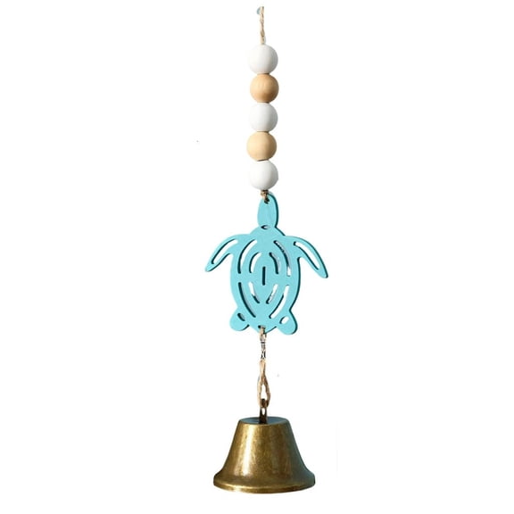 Tibvox Seahorses/Starfishs Wind Chimes for Garden Decors Hanging Decors,Mediterraneans Beach Themed Home Decors Wood Windchime