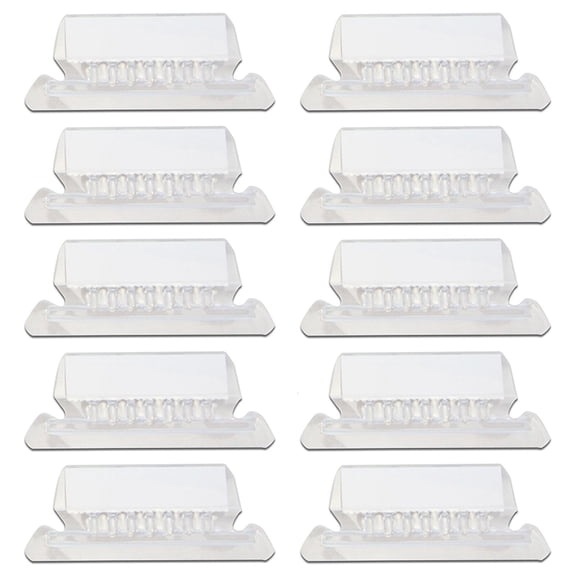 Tibvox Set of 10 File Folder Tabs for Hanging Files Clear Plastic Hanging Folder Tabs
