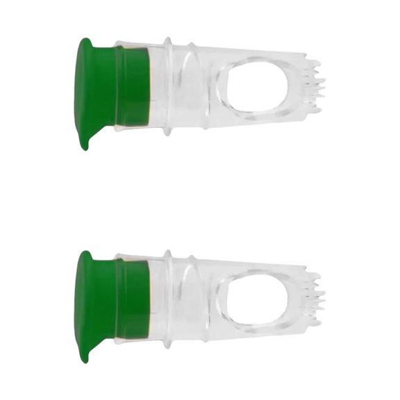 Tibvox Set of 2 Easy to Use Plastic Lemon Juicer Set for Quickly and Easy Citrus Juice Extraction at Homes or in Travel