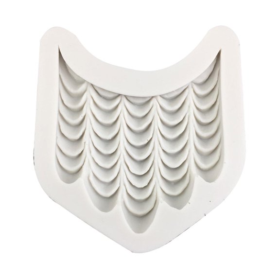 Tibvox Silicone Cake Mold Baking Gadgets Vintage Curtain Shape Gifts for Baking Lovers
