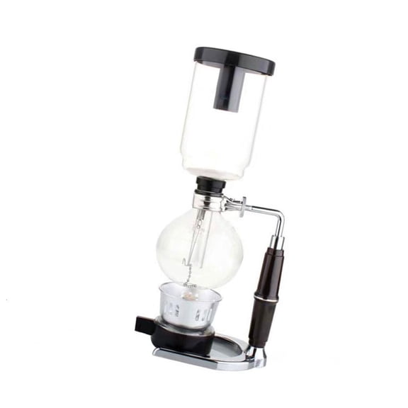 Tibvox Siphon Brewing Equipment Glass Materials Wood Handle Vacuum Techs 3 Cup Size