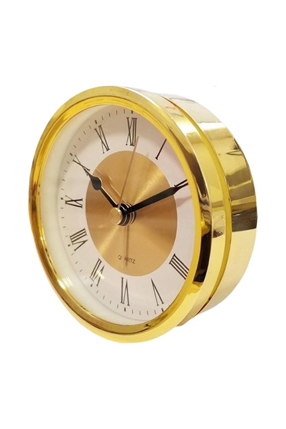 Tibvox Skeleton Clock Mechanism With Gold/Silver Frame 3.5Inch Mounting Diameter