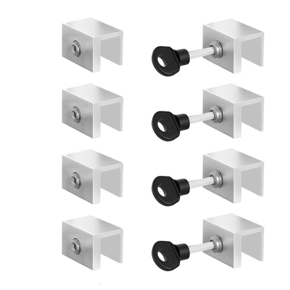 Tibvox Sliding Security Window Lock with Key Adjustable Window Lock Aluminum Alloy Window Door Stoppers Easy to Install