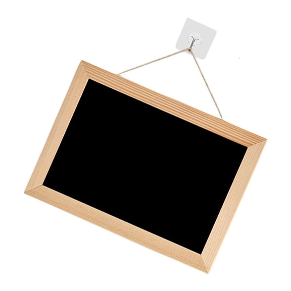 Tibvox Small Hanging Chalkboard Message Board Double-Sided Hanging Blackboard Writeable Blackboard for Wedding Kitchen