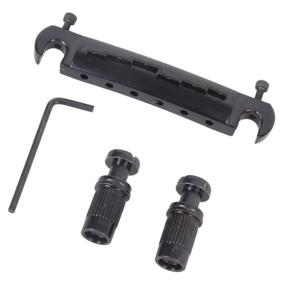 Tibvox Small Integrated Bridge Wraparound Bridge Stop Tailpiece Electric Guitar Part