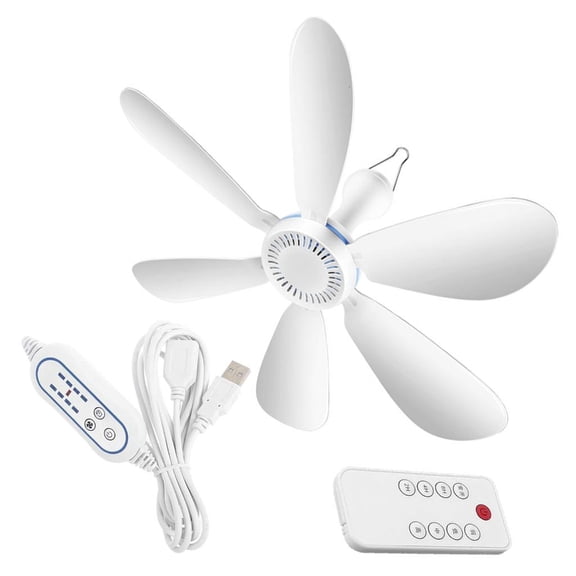 Tibvox Small USB Personals Hanging Fan For Bunk Bed Worksites With Silents Operation