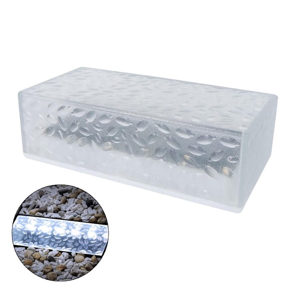 Tibvox Solar Brick Lights Ice Cube Landscape Light for Garden Yard Lawn Walkway Decor