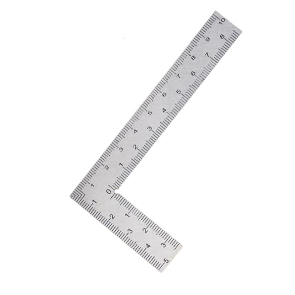 Tibvox Stainless Steel Framing Square 90 Degree L Shape Square Ruler Woodworking Ruler