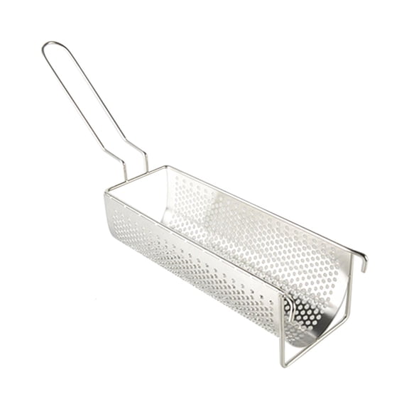 Tibvox Stainless Steel Fried Long French Fries Baskets Big Potato Chip Frying Rack Strainer Fryer Kitchen Cooking Colander Tool