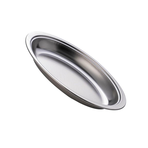 Tibvox Steaming Fish Tray Stainless Steel Silver/Gold Oval Shape Multifunctional for Home or Restaurant Use Serving Plate