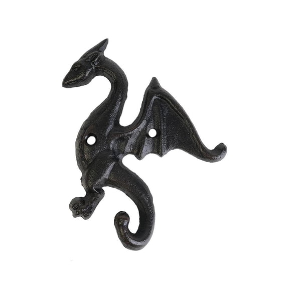 Tibvox Strong wrought iron Dragon Hook For Kitchen Bedroom Functional Art Piece