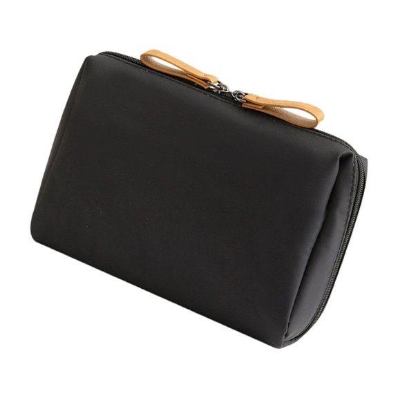 Tibvox Sturdy Nylon Cosmetic Storage Bag With Interior Dividers for Daily Commutes and Weekends Trip