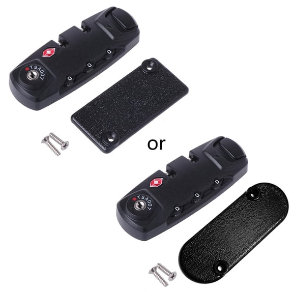 Tibvox TSA Secure 3 Digit Combination Padlock Lock Luggage Suitcase Travel Code Lock