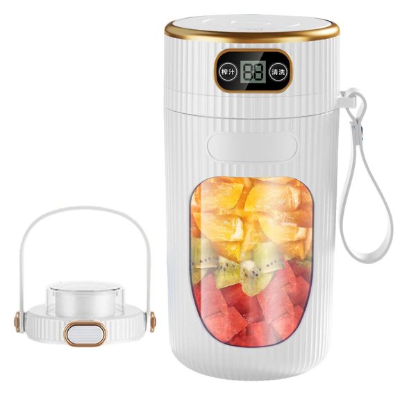 Tibvox Travel Friendly Rechargeable Juicer Cup Portable LED Digital Display Juice Maker