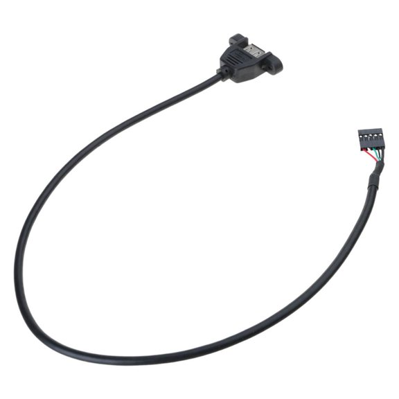 Tibvox USB2.0 Female to 5Pin Female USB IDC Header Motherboard Cable for Educational and Laboratory Use DIY Electronic Cable