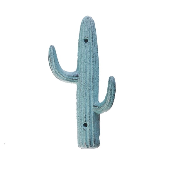 Tibvox Unique Cactus Shaped Iron Hook Easy Install Hanger for Stylish Home Decoration