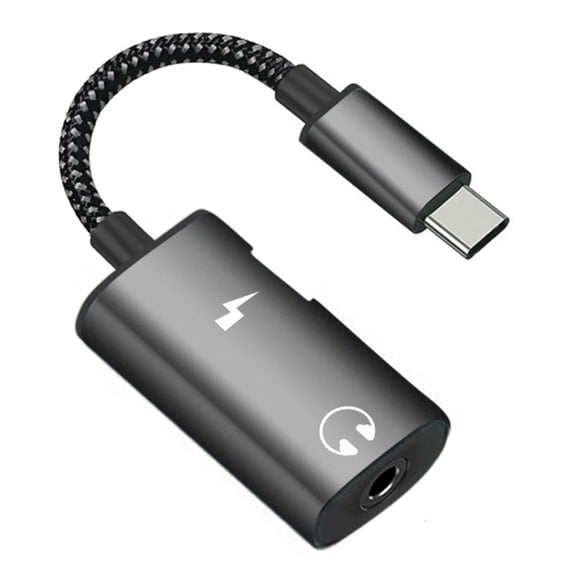 Tibvox Universal Type-C 3.5mm HIFI-DAC Earphone Audio Headphone Cable Adapter Splitter