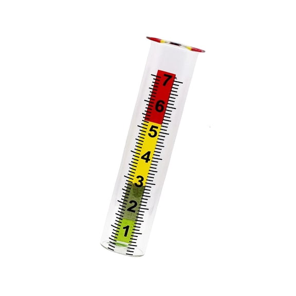 Tibvox Upgraded Outdoor Rain Gauges Rain Meter Featuring Large Number & Blue Water Effect for Easy Reading & Installation