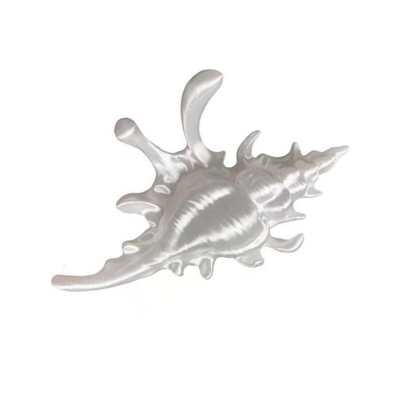 Tibvox Vintage Style Conch Design Hair Clip Sturdy Alloy Nonslip Grip For Girls Women