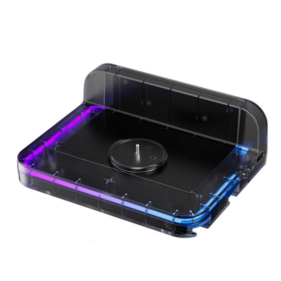Tibvox Wall Mounted Stand with Double Controller Hanger Storage Bracket and Light for Game Console Storage Bracket