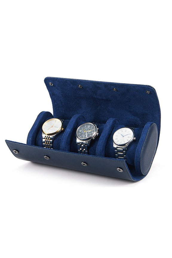 Tibvox Watch Box High-Grade PU Leather Packaging Box 1/2/3 Slots Watches Gift Box Portable Watch Snap Button Storage Box