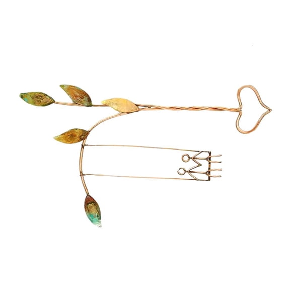 Tibvox Wood Wall Decor,Rooted in Love Swing Sculpture Wall Art Decorative Wall Hangings Ornaments for Living Room Bedroom Decor