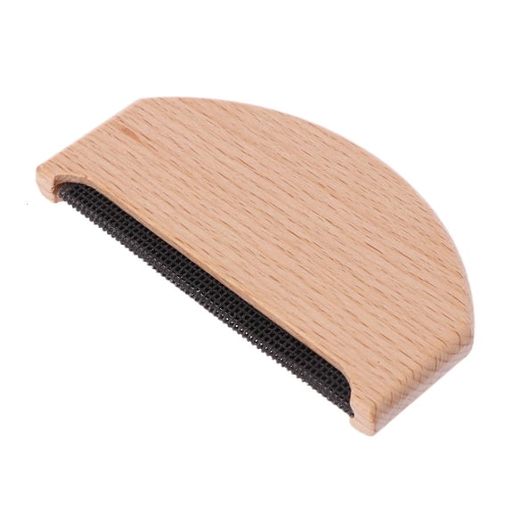 Tibvox Wooden Fabric Cashmere Sweater Lint Remover Trimmer Shaver Manual Portable Comb