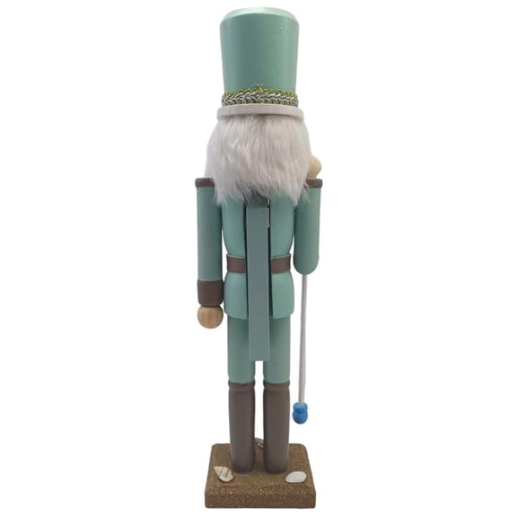 Tibvox Wooden King Nutcrackers Figurine Beach Coastal Theme Christmas Decoration Gift