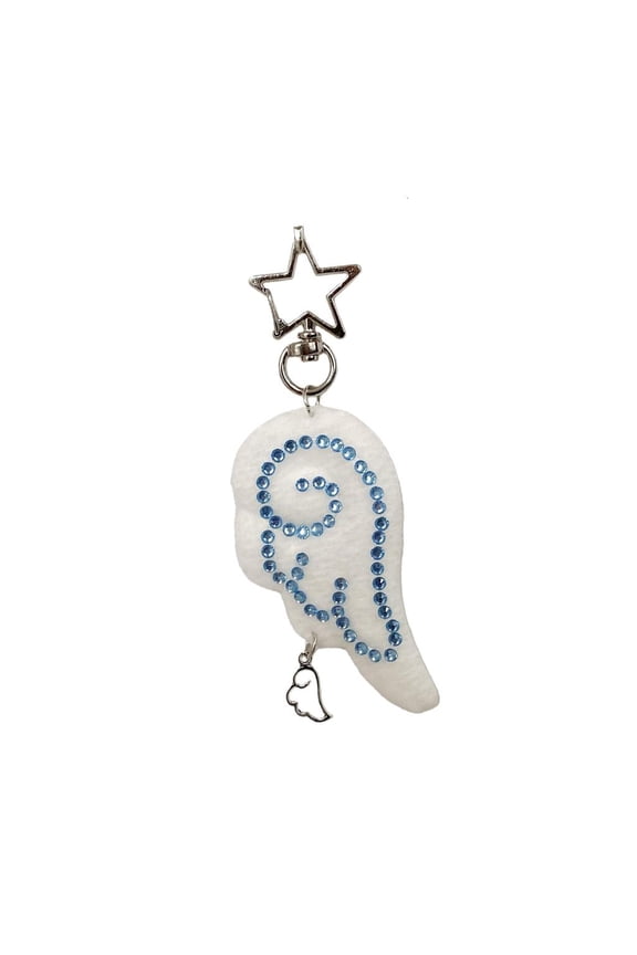 Tibvox Y2K Inspired Aesthetic Key Ring Phone Chain Keychain With Glittering Rhinestones Embellishment For Daily Use