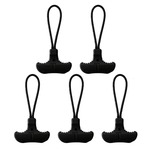 Tibvox Zipper Puller T-Shaped Zipper Puller Durable TPU Zipper Pull Cord Zipper Pulls