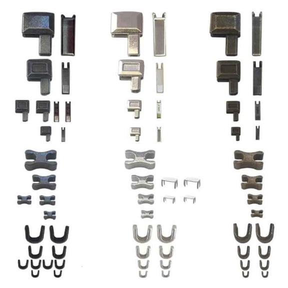Tibvox Zips Repair Set Zips Fix Replacement Insertion Pin Zippers Bottom Zippers Stopper For Sewing Clothes Jeans #3 #5 #8 #10