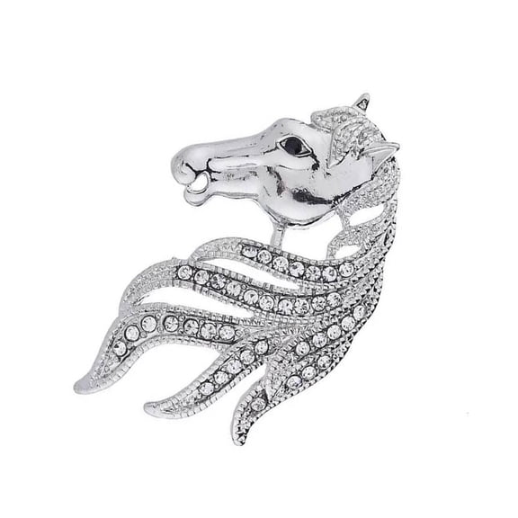Tibvox Zodiacs Themed Equestrian Chest Pin Premium Alloy Craftsmanship Badge Timeless Addition To Modern Womens Style