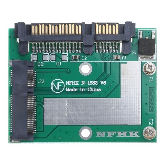 Tibvox mSATA Mini PCIE SSD to SATA3 6Gbps SSD Adapter Converter Card for Laptops