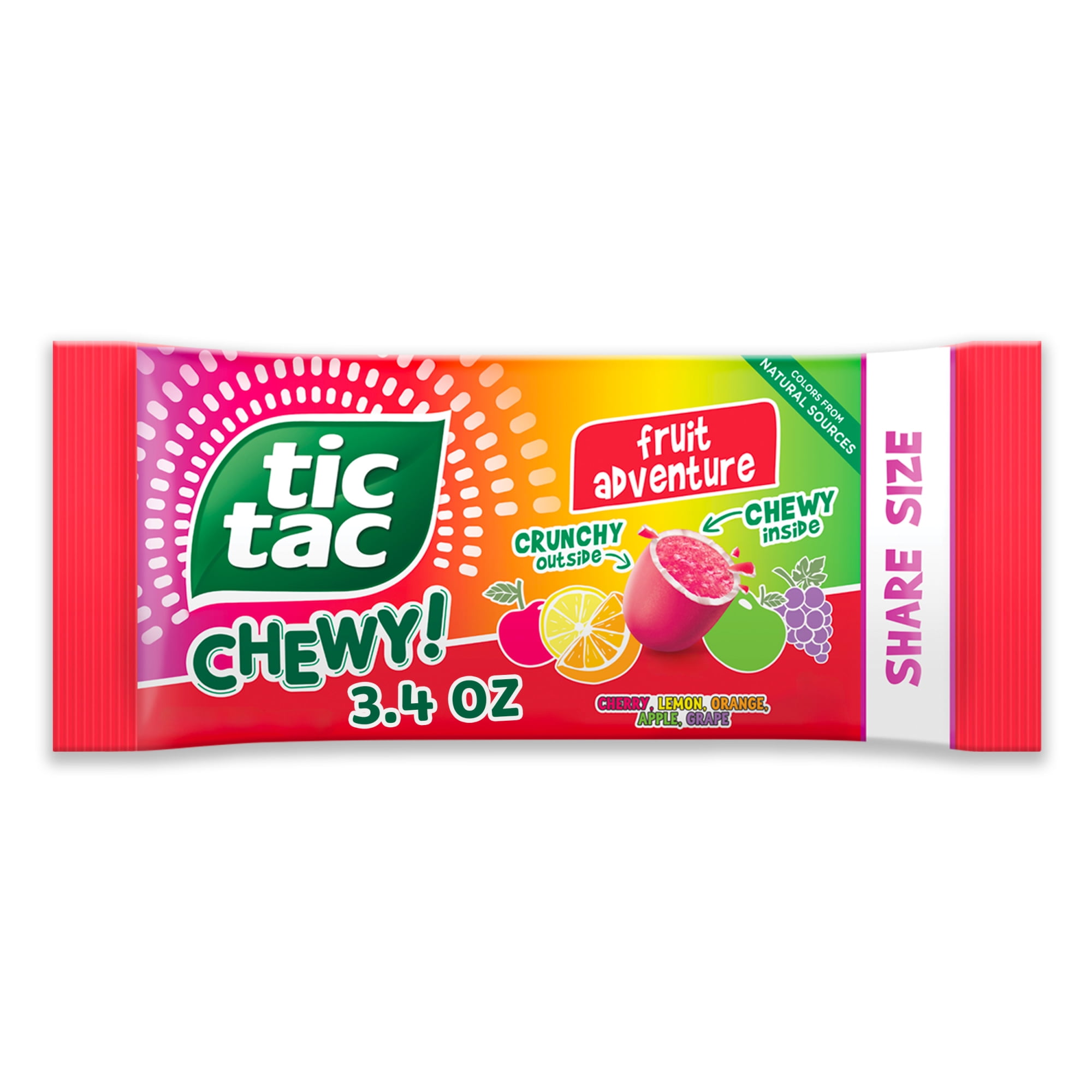 TIC TAC CHEWY! Fruit Adventure Candy, Fruit Candy, 3.4 oz (Packaging May Vary)