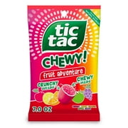 TIC TAC CHEWY! Fruit Adventure Candy, Fruit Candy, 7 oz (Packaging May Vary)