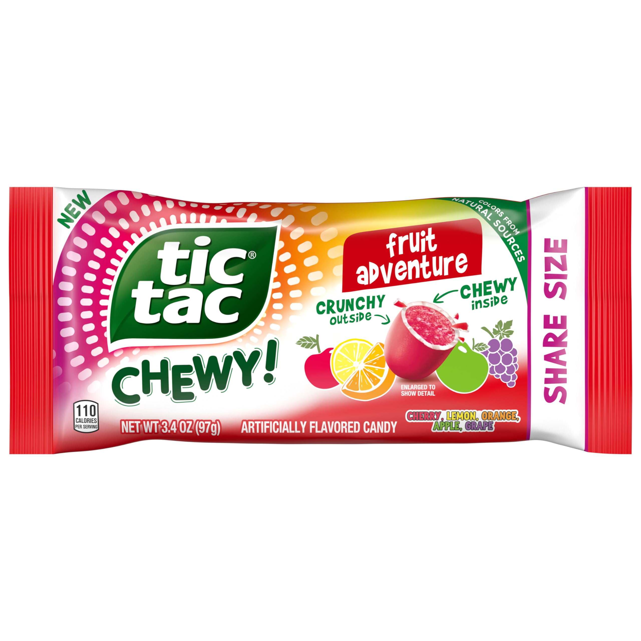Tic Tac Chewy Fruit Adventure Share Size, 3.42 Ounce (Pack Of 1