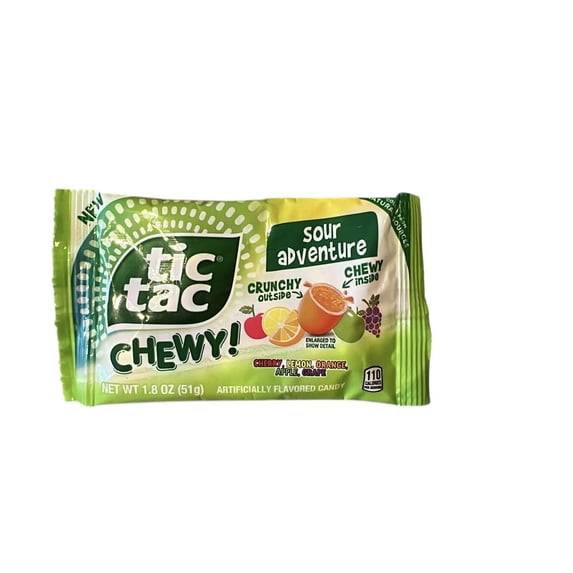 Tic Tac Chewy Sour Adventure 1.8oz (Pack of 4)