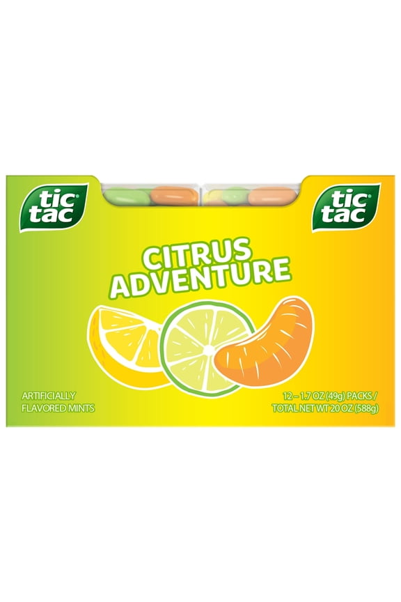 Citrus Adventure Mints, Bulk 12 Pack, Mints On the Go, 1.7 oz Each