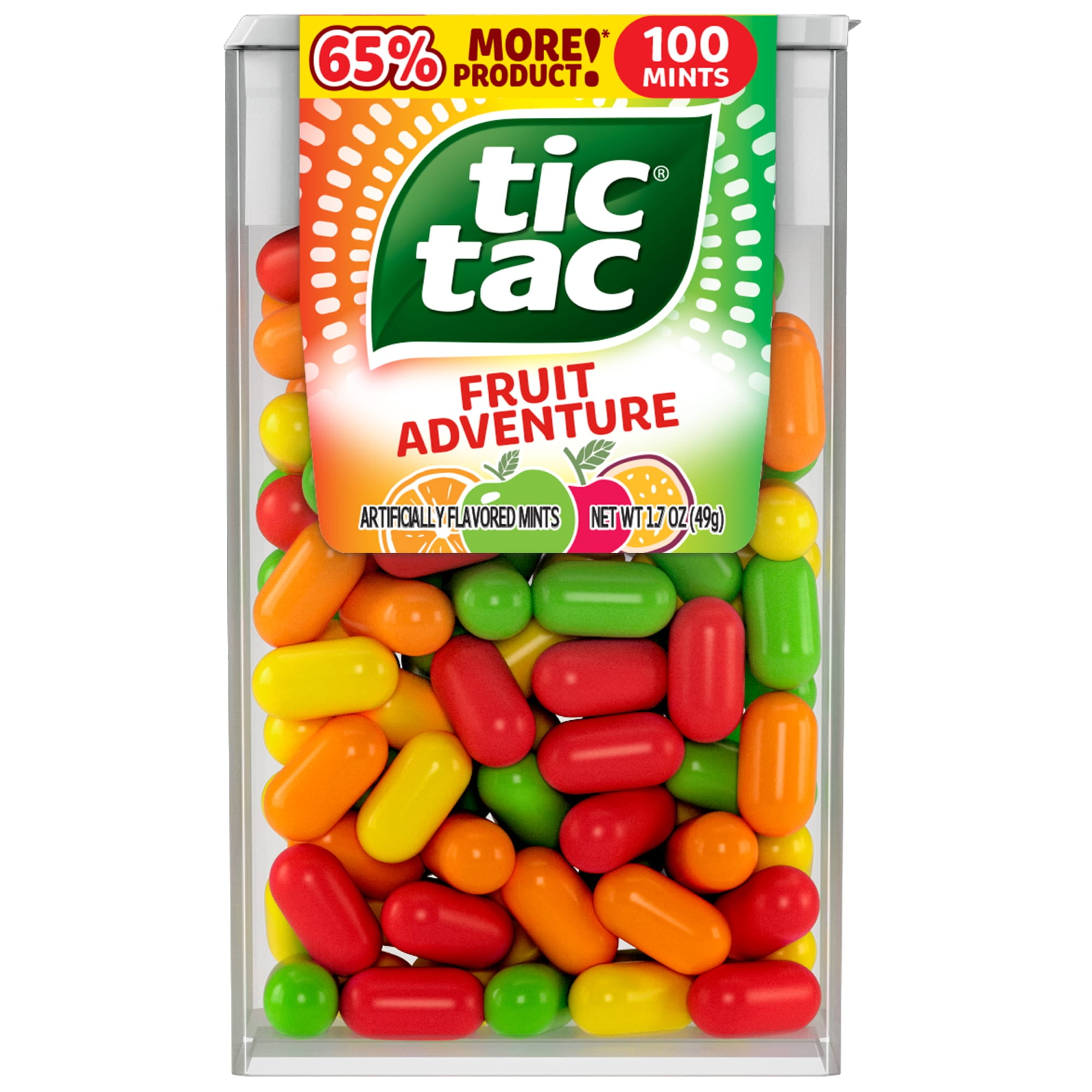 Tic Tac Fresh Breath Mints, Fruit Adventure, Bulk Hard Candy Mints