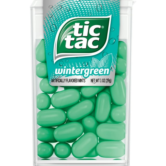 Tic Tac Fresh Breath Mints, Wintergreen, Hard Candy Mints, 1 oz Single Pack
