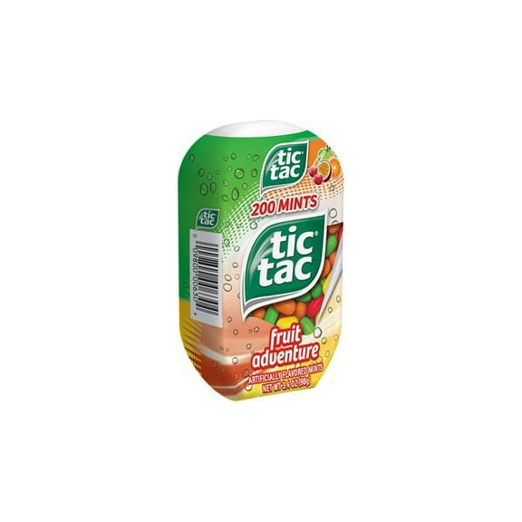 Tic Tac Fruit Adventure Mint, 3.4 Ounce - 200 per pack -- 48 packs per case.