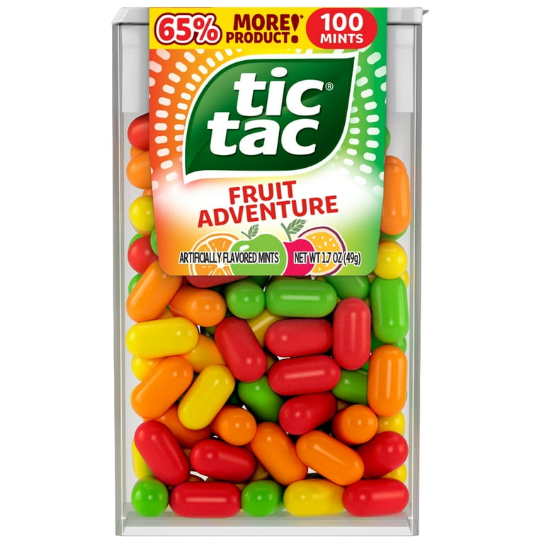 Tic Tac Fruit Adventure ESF27 Mints, Bulk 12 Pack, On-The-Go