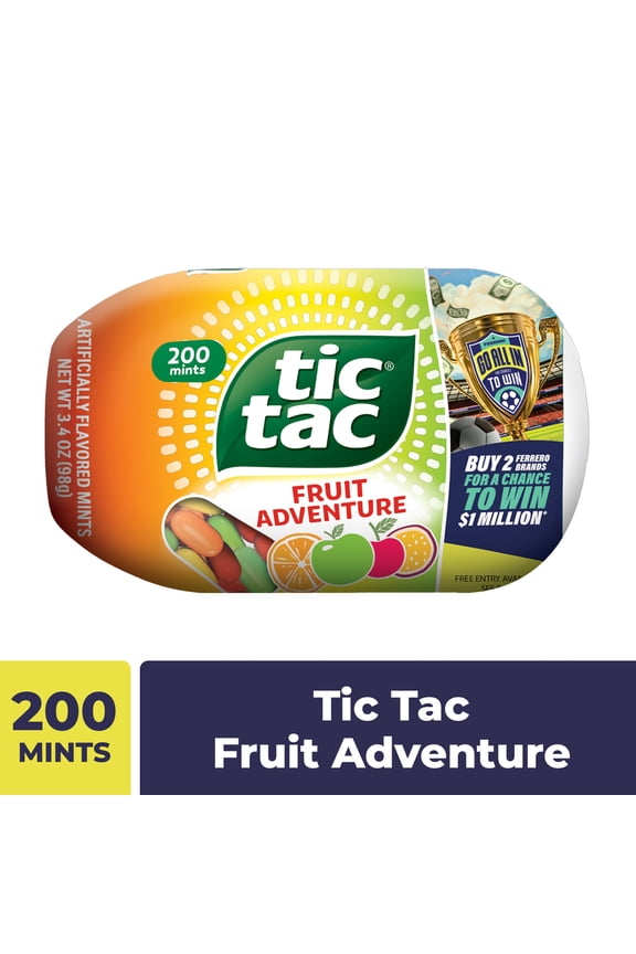 Fruit Adventure, On-the-Go Pocket-Sized Mints, 200 pieces, 3.4 oz Single Pack