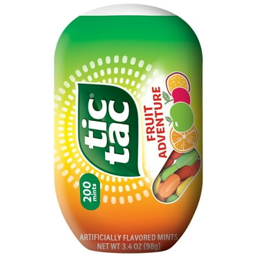 Tic Tac Fruit Adventure Mints, On-The-Go Refreshment, 3.4 oz Bottle Pack
